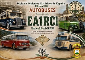 Diploma de Vehículos Históricos de España 2026 dedicado a los autobuses